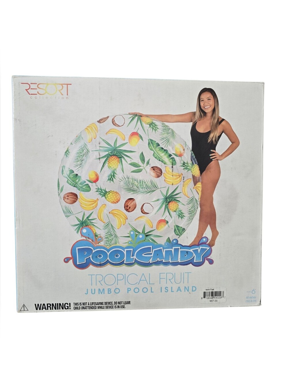 PoolCandy Tropical Fruit Jumbo Pool Float 60" Resort Collection NIB Summer Pool - Picture 2 of 8
